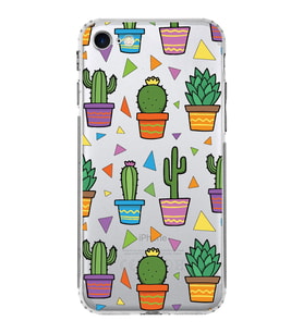 PrintiFy iPhone 8 ile Uyumlu Water Color 4  Kamera Korumalı Şeffaf  Kılıf