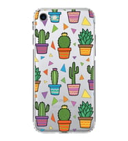 PrintiFy iPhone 8 ile Uyumlu Water Color 4  Kamera Korumalı Şeffaf  Kılıf