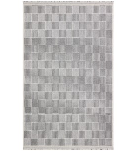 Bespoky Eberndorf Mavi Patchwork Pamuklu El Dokuması Alan Halısı