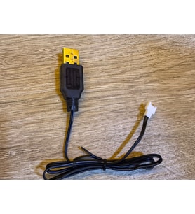 Uzaktan Kumandalı Araba Pili USB Şarj Kablosu – 3.7V Beyaz Soket Girişli Şarj Edilebilir Pil Şarj Kablosu