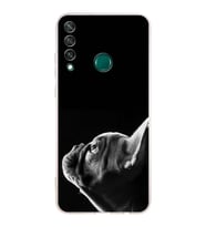 PrintiFy Huawei Y6P ile Uyumlu Köpek 1 Kamera Korumalı Şeffaf Kılıf