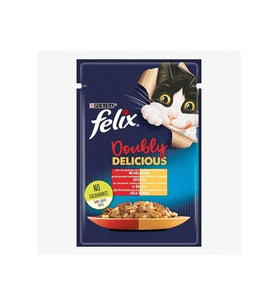 Felix Sığır Etli & Tavuklu Yetişkin Kedi Konservesi 26X85 gr
