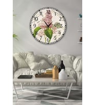 Retro Tasarımlı Duvar Saati 35x35 Cm (Baskılı)