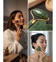 Yüz Masaj Aleti Roller Ve Gua Sha 2Li Set