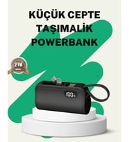 2000Mah Mini Dahili Konektörlü Pd 20W
