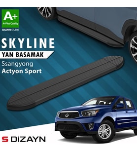 Ssangyong Actyon Sports Skyline Siyah Yan Basamak 203 Cm 2007-2018 A+ Kalite