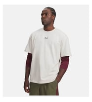UNDER ARMOUR UA Heavyweight Metal Logo Beyaz Erkek T-Shirt 6013618-110