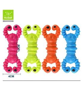 Nunbell Kauçuk İstakoz Köpek Diş Kaşıma Oyuncağı 12 cm (1 Adet)