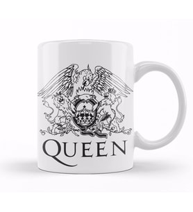Queen Logo  Kupa Bardak Porselen