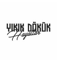 Yıkık Dökük Hayatlar Araba Sticker siyah 17x8 CM (Siyah)