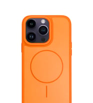 iPhone 16 Pro Max 6.9" MagSafe Destekli Premium Soft Silikon Kılıf Turuncu
