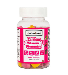 Herbaland Calcium Vitamin D3 Jelibon 60