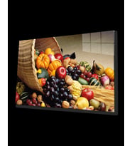 Meyveler Cam Tablo 4mm Dayanıklı Temperli Cam