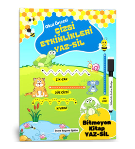 Okul Öncesi Çizgi Etkinlikleri YAZ-SİL Kitabı