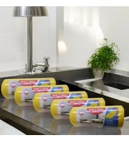 Technow Softtex 15 Kesimli Sarı Kopar Kullan Rulo Temizlik Bezi 27x30 Cm 5 Adet 