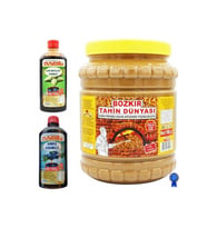 Bozkır Çifte Kavrulmuş Tahin (kepeksiz) 1900gr - Kozalak Pekmezi & Andız pekmezi 950 gr