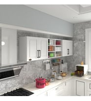 Kenzlife hazır mutfak dolabı bulgur90 byz mod1 90*240*32 mebran kapak suntalam gövde