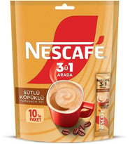 Nescafe 3ü1 Arada Sütlü Köpüklü Granül Kahve 10'lu Paket