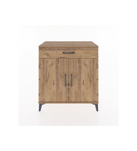 Hyperion Şifonyer Tek Raflı Tek Çekmeceli 2 Kapaklı 88x44x96 Çam-Çam
