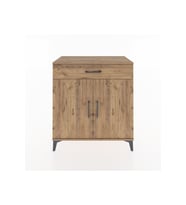 Hyperion Şifonyer Tek Raflı Tek Çekmeceli 2 Kapaklı 88x44x96 Çam-Çam