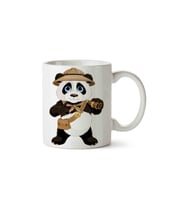 Sevimli Izci Panda Porselen Kupa Bardak