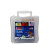 24 Renk Plastik Çantalı Pastel Boya