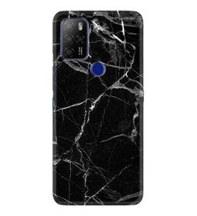 Omix X300 X500 X400 X600 X700 Kılıf Desemli Silikon Fragile Black Mermer 1378