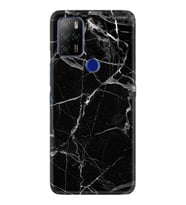 Omix X300 X500 X400 X600 X700 Kılıf Desemli Silikon Fragile Black Mermer 1378