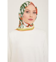 Sura İpek Eşarp  91234D (S ) (Yeşil)