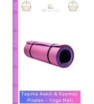 #YogaMİnderi Taşıma Askılı Dayanıklı Konfor Kamp Pilates Fitness Meditasyon Minderi 65mm Mat