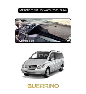 MERCEDES VİANO W639 2003-2014TORPİDO KORUMA HALISI SİYAH KENAR
