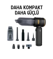 15000PA 3 Kademeli Şarjlı Güçlü Vakumlu Oto Süpürgesi Elektrik Süpürgesi