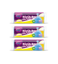 Güçlü Çöp Torbası Büyük Boy 10'lu 65 x 80 cm Üçlü Set