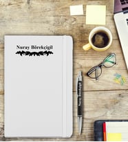 İsme Özel Desen Baskılı Defter ve Kalem