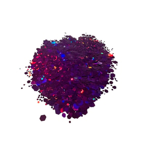 Hologramlı Fuşya Glitter 5gr