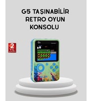G5 Taşınabilir Retro Game Box 500 Oyunlu Şarjlı Mini Oyun Konsolu
