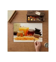Spa Yağları- Mum- Doğaltaşlar Tasarımı 240 parça Ahşap Puzzle Ahşap Kutuda MP00317