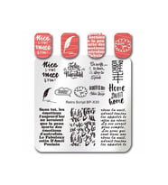 Stamper Desen Plakası Retro Scrıpt X30