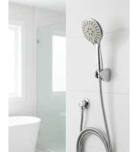 Northcity Çok Fonksiyonlu El Duşu Seti - Kireç Önleyici Spiral Hortum ve Mafsallı Askı ile Banyo Konforu