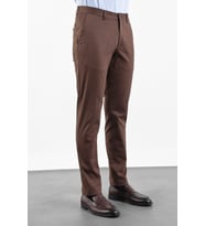 Kahverengi Yan Cep Comfort Fit Pamuklu Chino Pantolon 1003260172