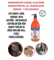 Endüstriyel Çok Güçlü  El Temizleme Kremi 1 Kg Nanolin Portakallı