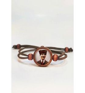 Mustafa Kemal Atatürk Ahşap Bileklik