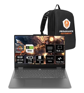 Lenovo Loq Essential Ryzen 7 7735HS RTX 3050 48GB RAM 1TB SSD 15.6" FHD 144Hz Win11 Pro 83S00033TRP395 Gaming Laptop + Per4 Çanta