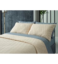 Arya Çift King Size Yatak Örtüsü - Vizon