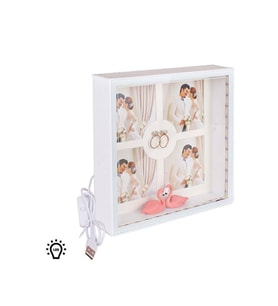 Sevgililere Özel 3D LED'li Kuğu Fotoğraf Çerçevesi