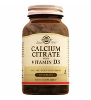 Solgar Calcium Citrate with Vitamin D3 250 mg 60 Tablet