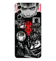 Samsung Galaxy S21 FE Uyumlu Berserk Anime Tasarımlı Şeffaf Telefon Kılıfı