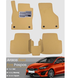 KİA CEED (2019-2025) Uyumlu EVA Paspas Tam Set–Araca Özel,Kolay Montaj,Su Geçirmez