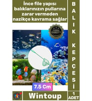 #AkvaryumKepçesi Profesyonel Kaliteli Dayanıklı İnce Fileli Akvarist Akvaryum Balık Kepçesi 7.5 Cm