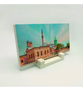 Konya Mevlana TürbesiBaskılı Doğaltaş Masaüstlük